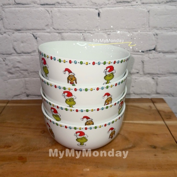 The Grinch Christmas Bowl Set of 4 - Picture 2 of 5
